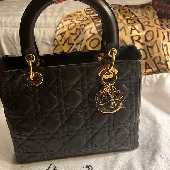 Dior Handbags - SOLD❤️❤️❤️Lady Dior Bag Cannage Quilt lamb skin